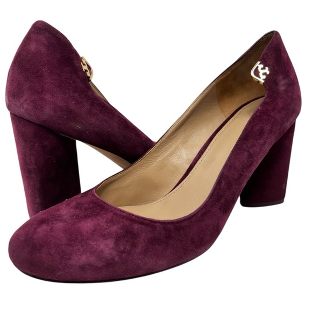 Tory Burch Plum Suede Heels